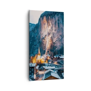 Impression sur toile - Image sur toile - Esprit brillant de l'hiver - 55x100 cm