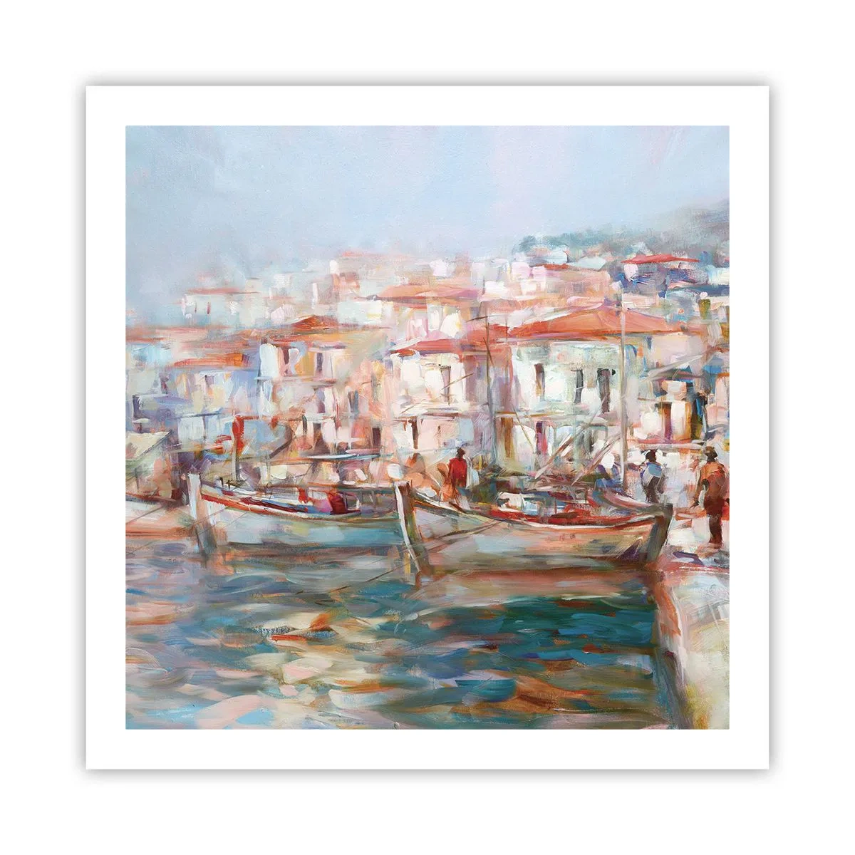 Affiche - Poster - Vacances pastelles - 60x60 cm