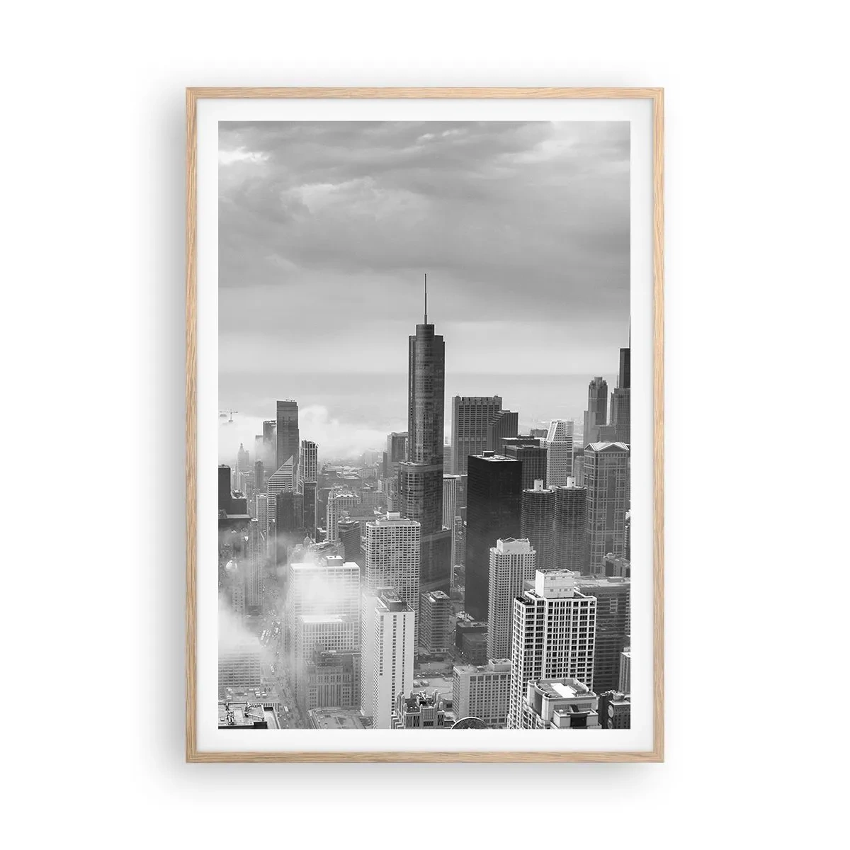 Affiche dans un chêne clair - Poster - Paysage américain - 70x100 cm