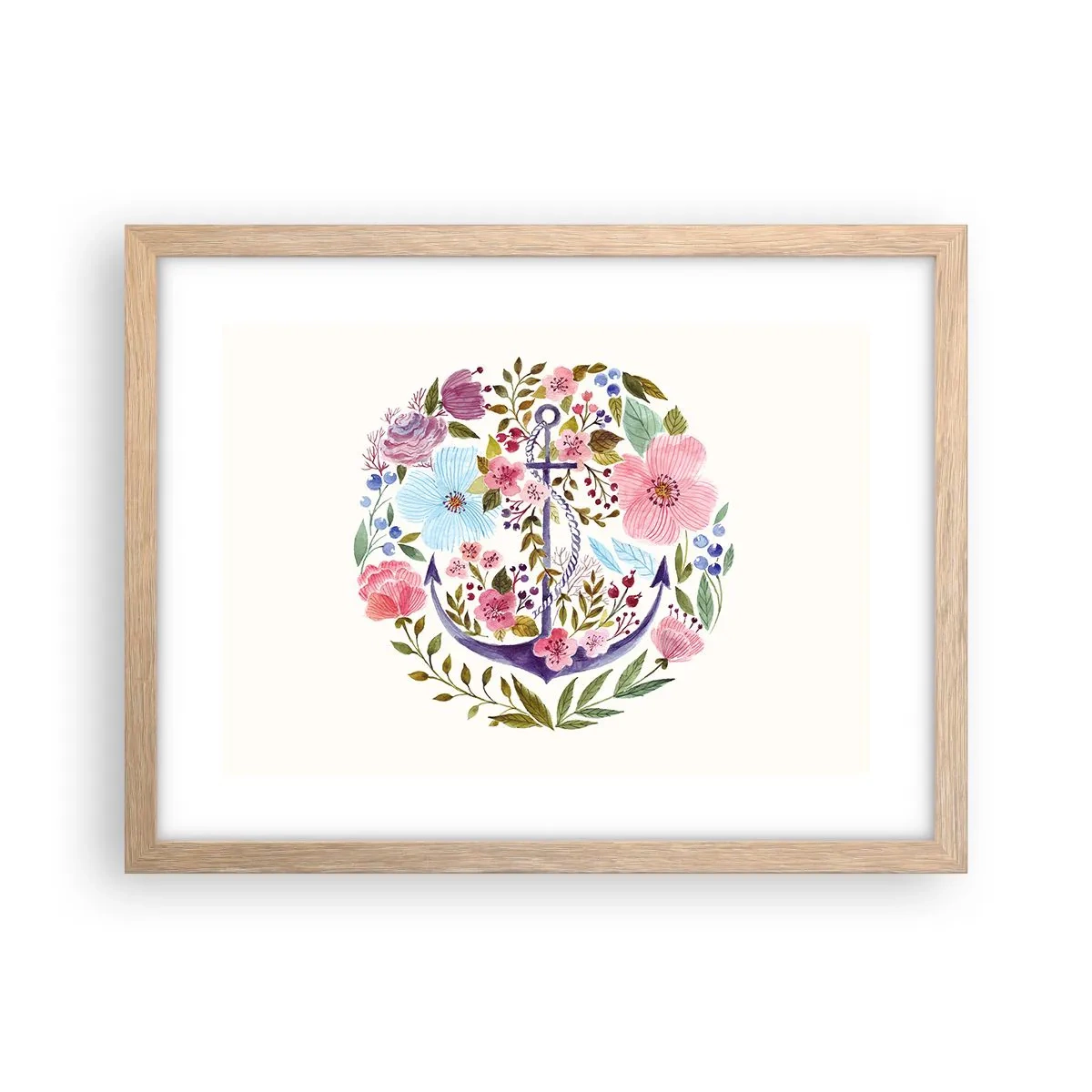 Affiche dans un chêne clair - Poster - Le beau rêve du marin - 40x30 cm