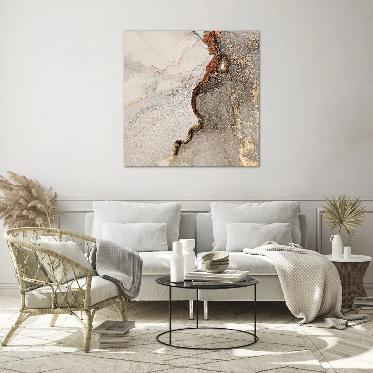 Impression sur verre - Image sur verre - Aux frontières des couleurs - 50x50 cm