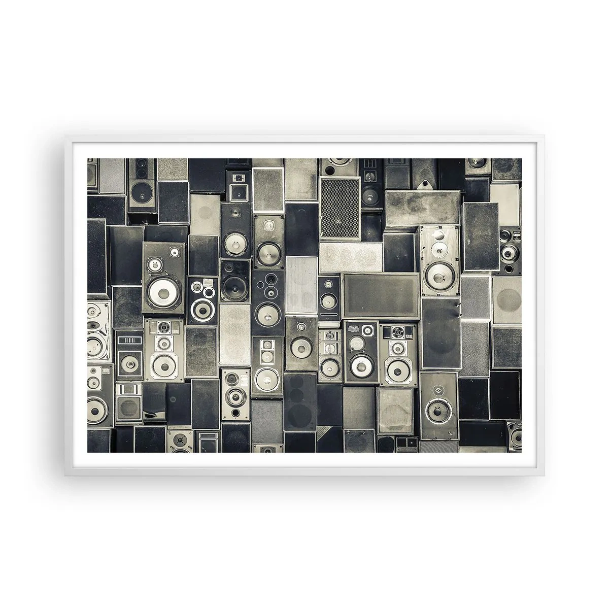 Affiche dans un cadre blanc - Poster - Tout va bien - 100x70 cm