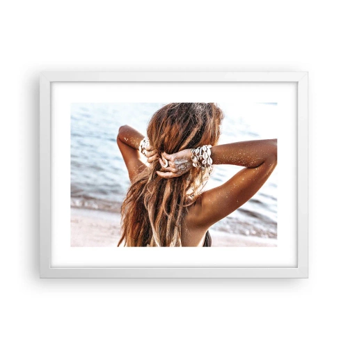 Affiche dans un cadre blanc - Poster - La soeur de l'eau et du soleil - 40x30 cm