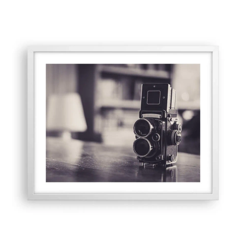 Affiche dans un cadre blanc - Poster - La magie de la photographie ancienne - 50x40 cm