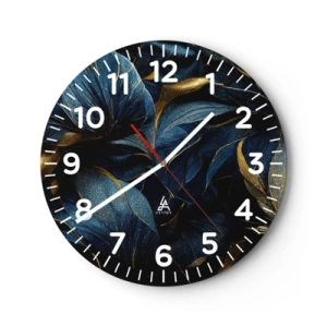 Horloge murale - Pendule murale - Des dessous dorés - 40x40 cm