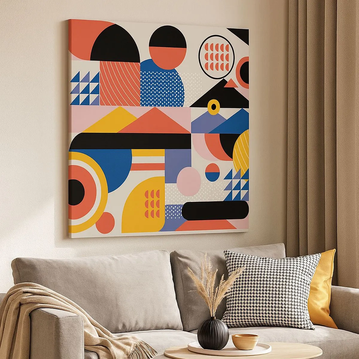 Impression sur toile - Image sur toile - Composition : jouer - 30x30 cm