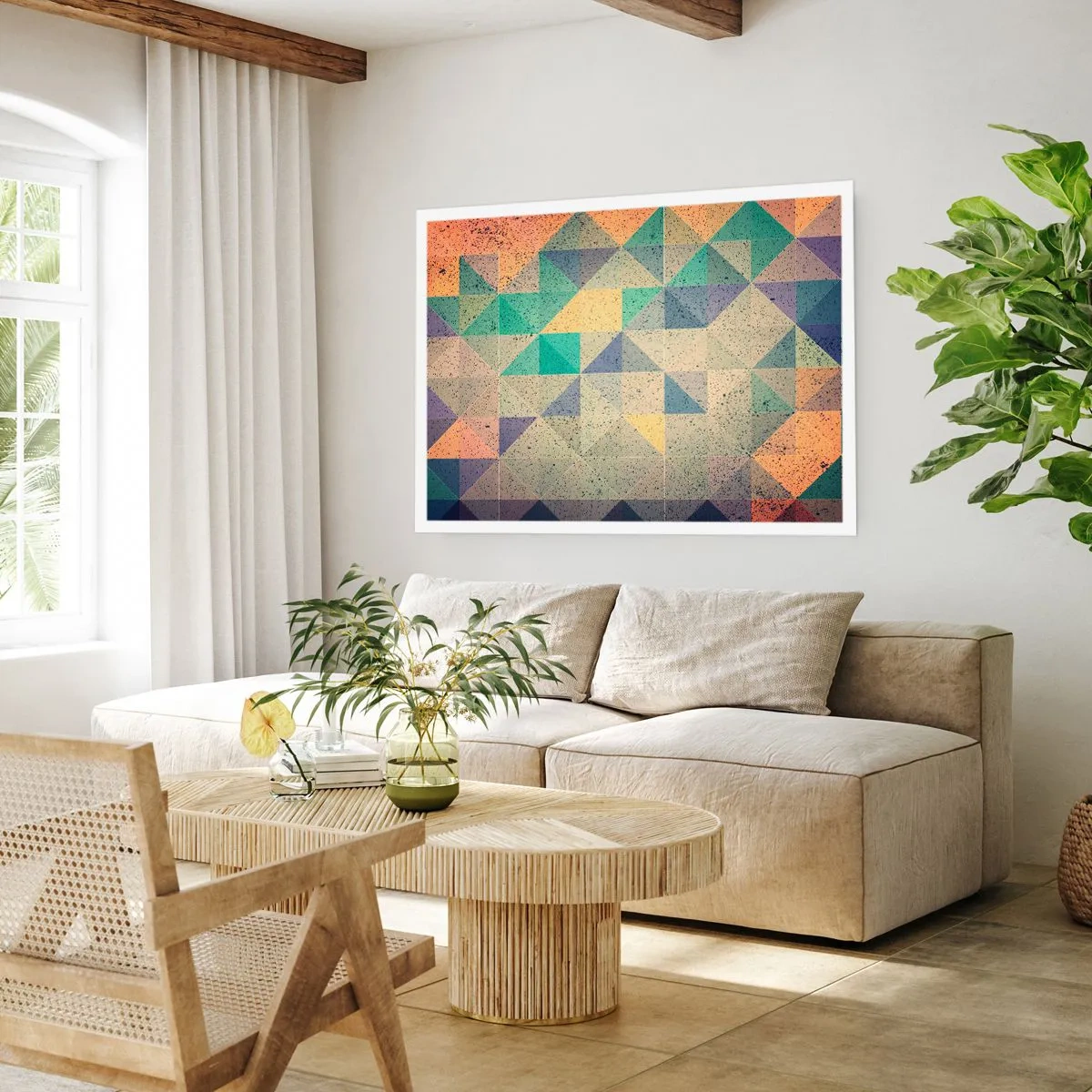 Affiche - Poster - République des triangles - 91x61 cm