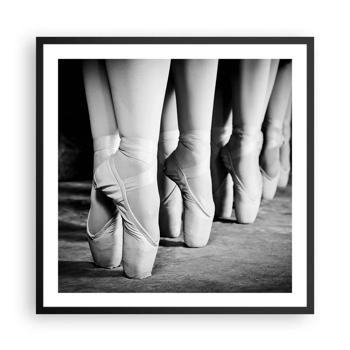 Affiche dans un cadre noir - Poster - Ensemble, simple - 60x60 cm