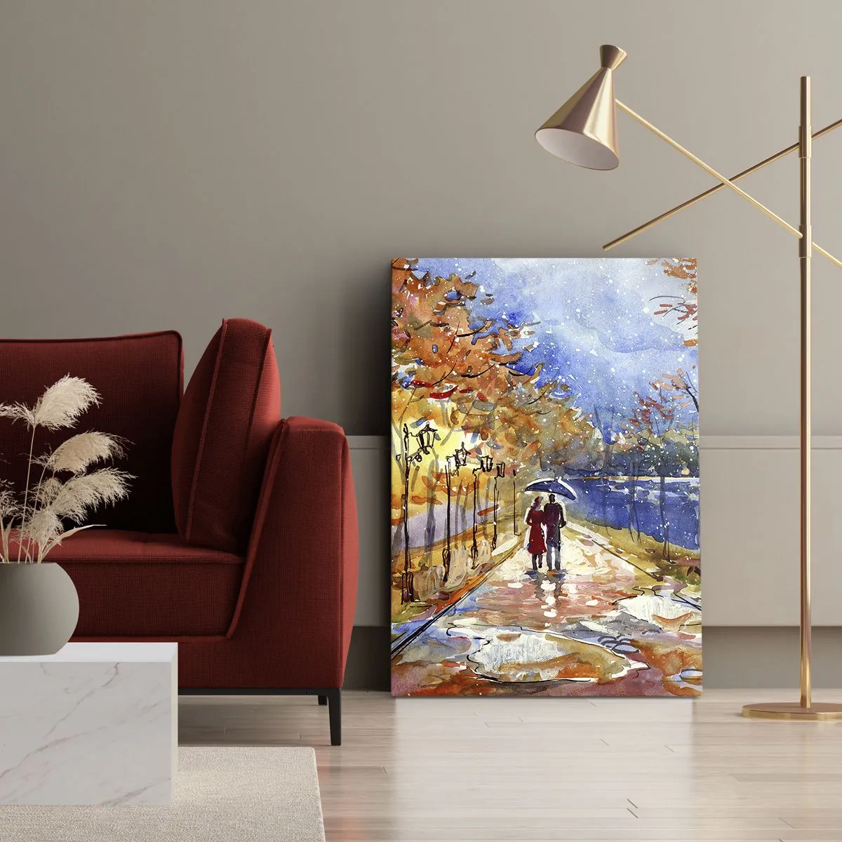 Impression sur toile - Image sur toile - Ensemble jusqu'au bout du temps - 55x100 cm