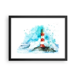 Affiche dans un cadre noir - Poster - Unité des éléments - 40x30 cm