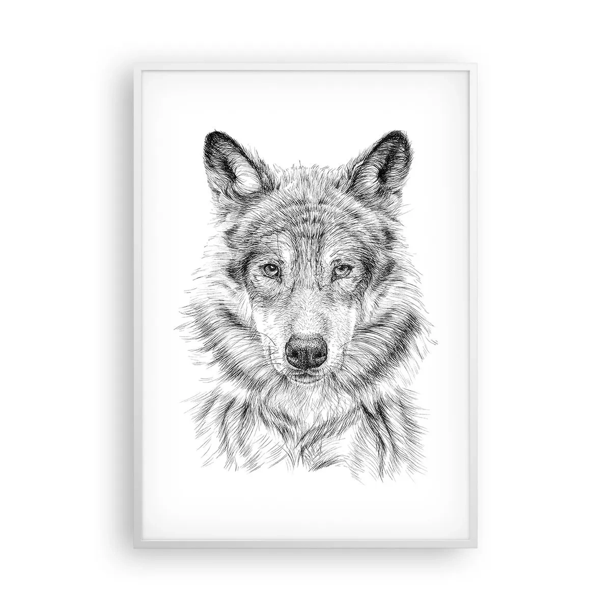 Affiche dans un cadre blanc - Poster - Un leader né - 70x100 cm