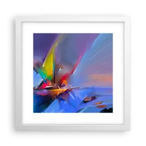 Affiche dans un cadre blanc - Poster - Hélices comme un oiseau - 30x30 cm