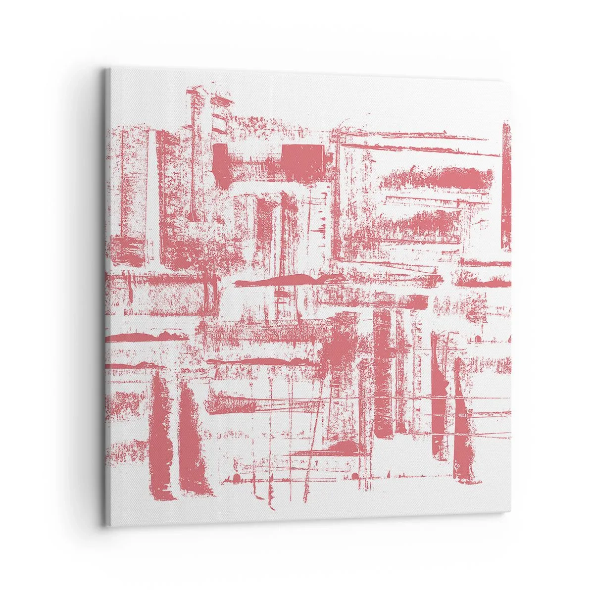 Impression sur toile - Image sur toile - La ville rouge - 50x50 cm