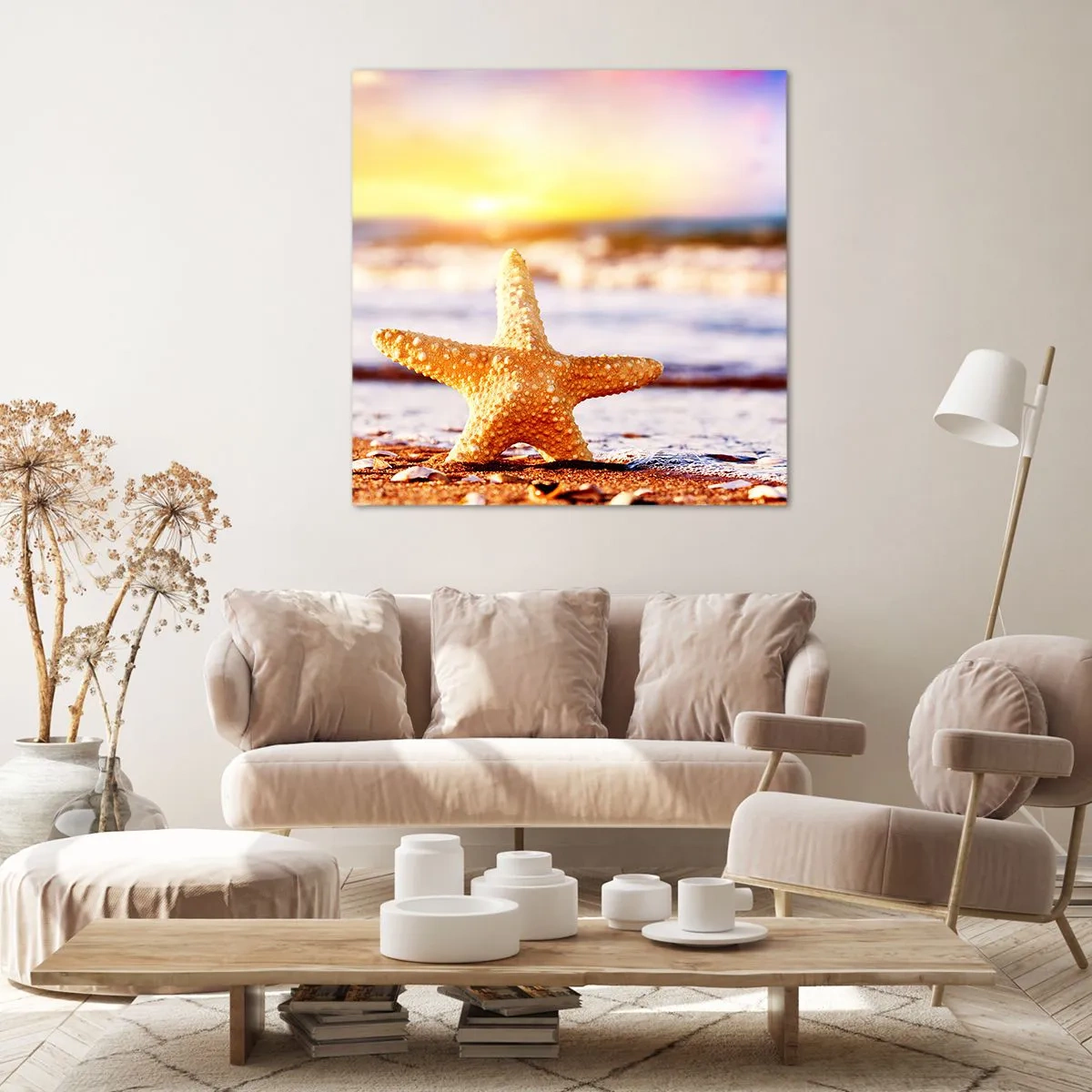 Impression sur toile - Image sur toile - Cadeau de la mer - 50x50 cm