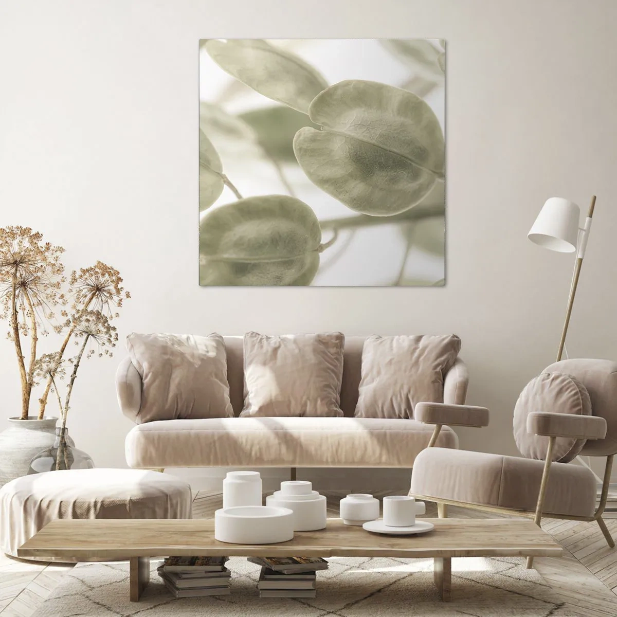 Impression sur toile - Image sur toile - Au commencement il y avait des feuilles... - 40x40 cm