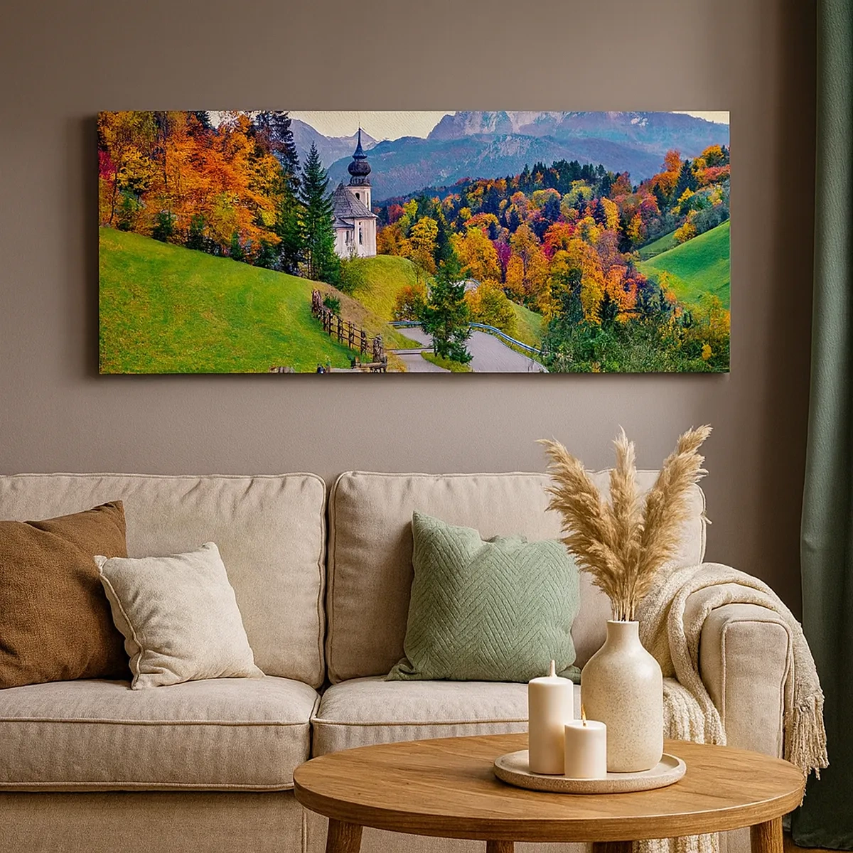 Impression sur toile - Image sur toile - Paysage comme peind - 30x30 cm