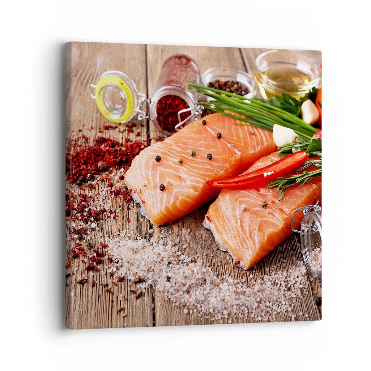 Impression sur toile - Image sur toile - Aventure norvégienne dans la cuisine - 30x30 cm