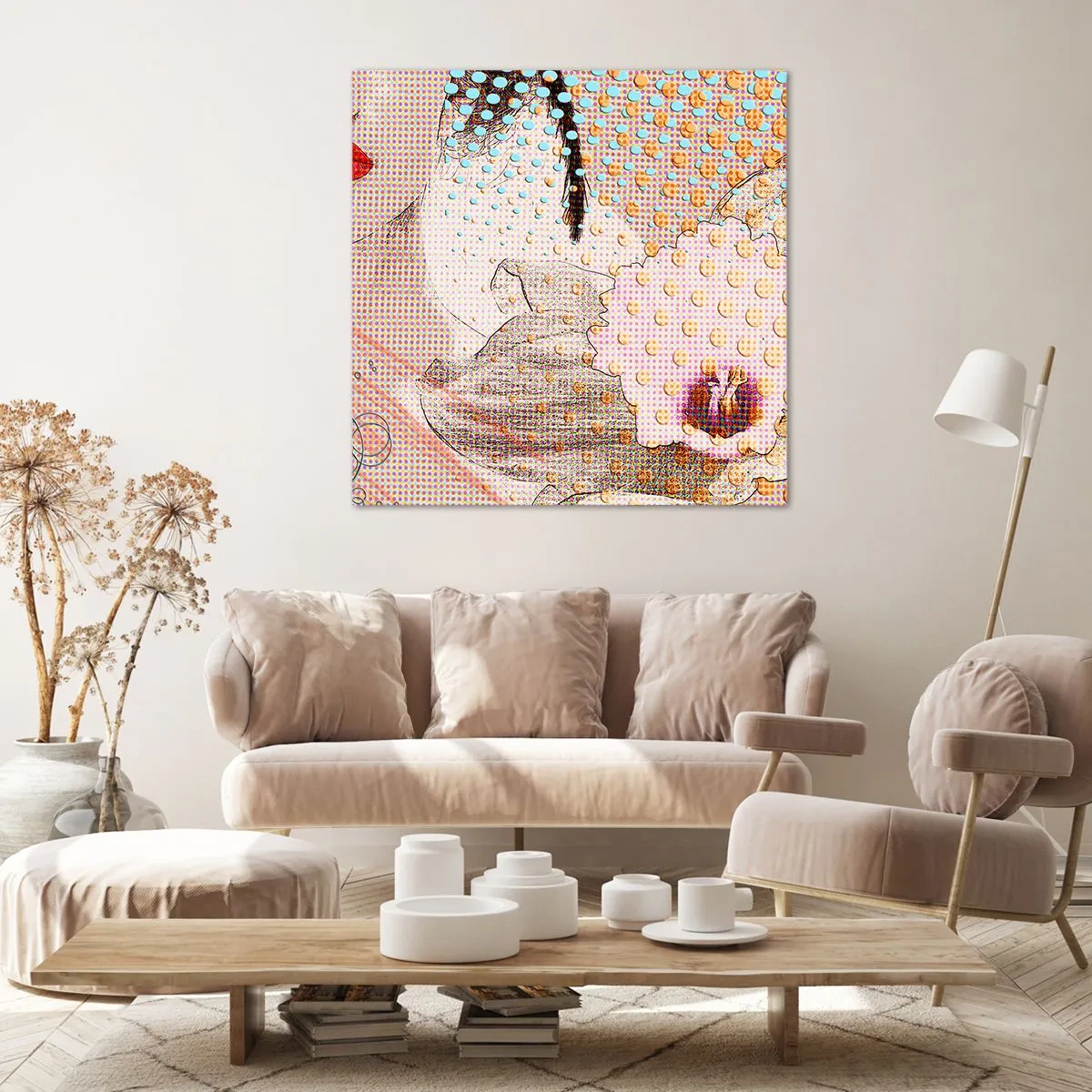 Impression sur toile - Image sur toile - Héroïne de bande dessinée - 50x50 cm