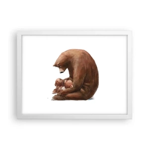 Affiche dans un cadre blanc - Poster - Faites de beaux rêves les enfants - 40x30 cm