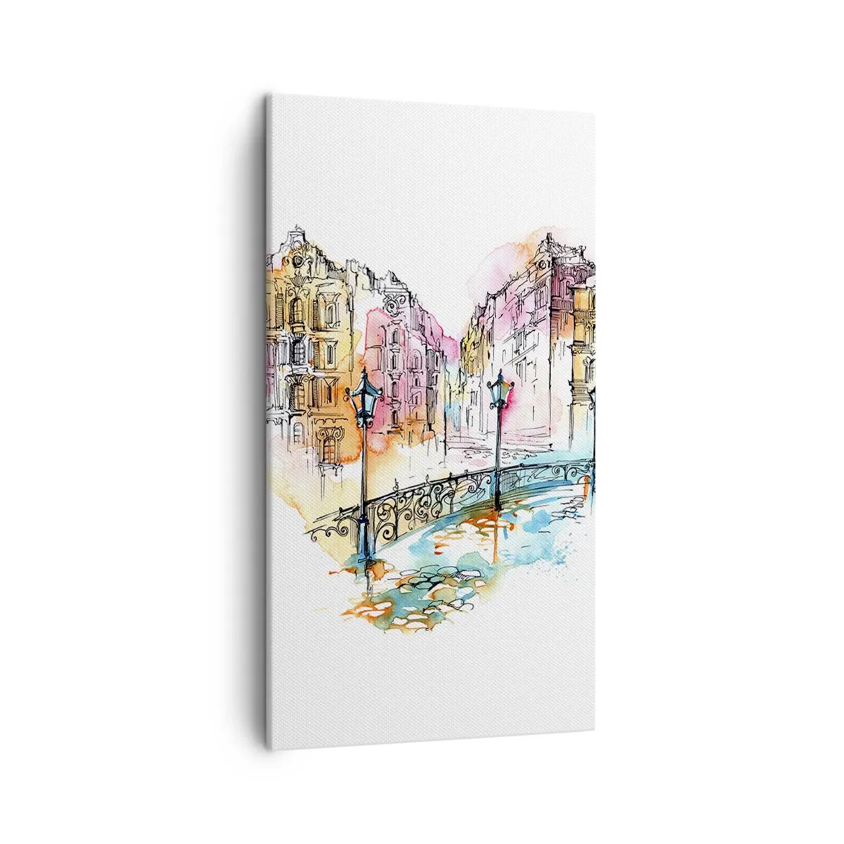 Impression sur toile - Image sur toile - Le coeur de la ville - 45x80 cm