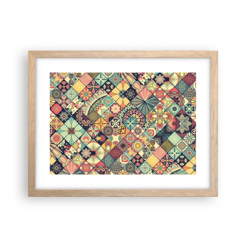 Affiche dans un chêne clair - Poster - Ambiance marocaine - 40x30 cm