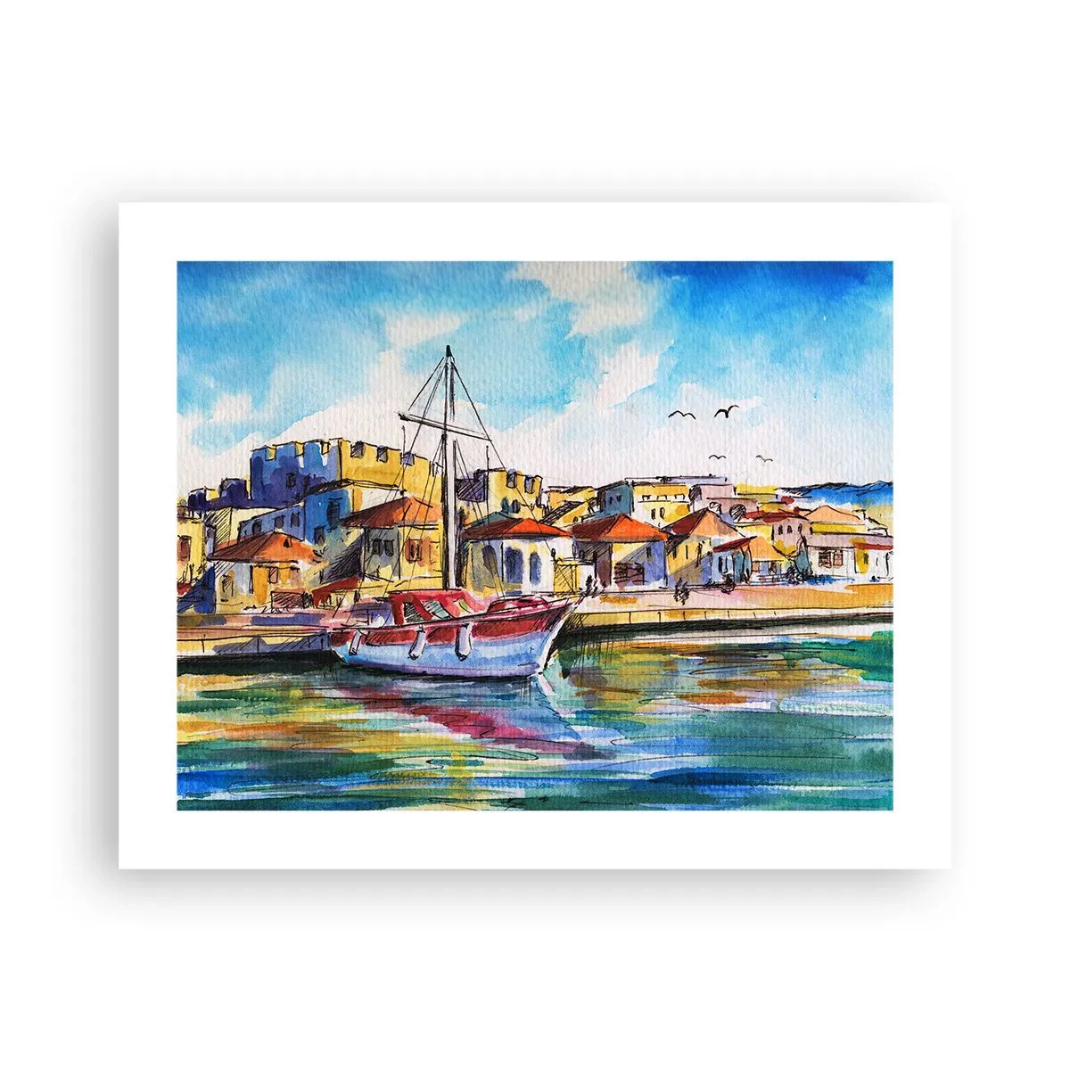 Affiche - Poster - Après-midi arc-en-ciel - 50x40 cm