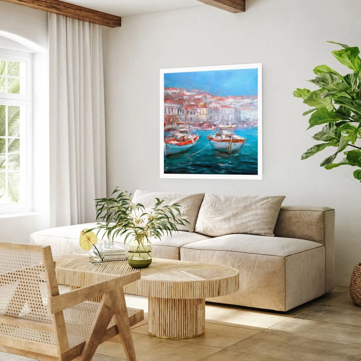 Affiche - Poster - Baie italienne - 60x60 cm