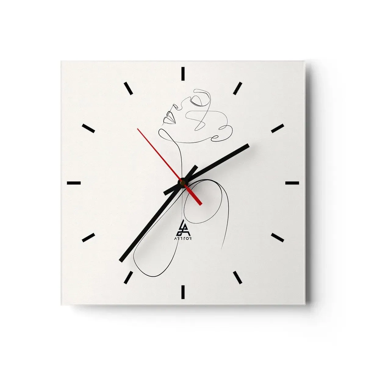 Horloge murale - Pendule murale - En boucle dans les rêves - 40x40 cm
