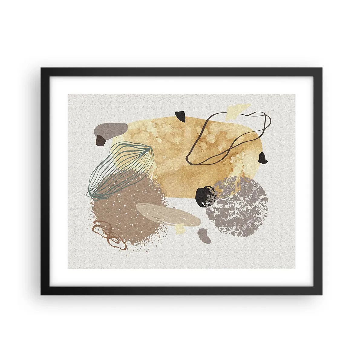 Affiche dans un cadre noir - Poster - Plumcologie appliquée - 50x40 cm