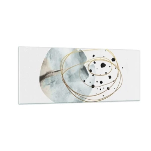 Impression sur verre - Image sur verre - Emmêlement de l'espace - 100x40 cm