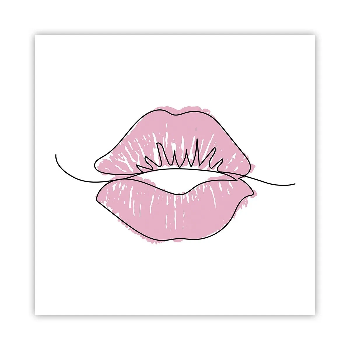 Affiche - Poster - Prêt à l'embrassade? - 50x50 cm