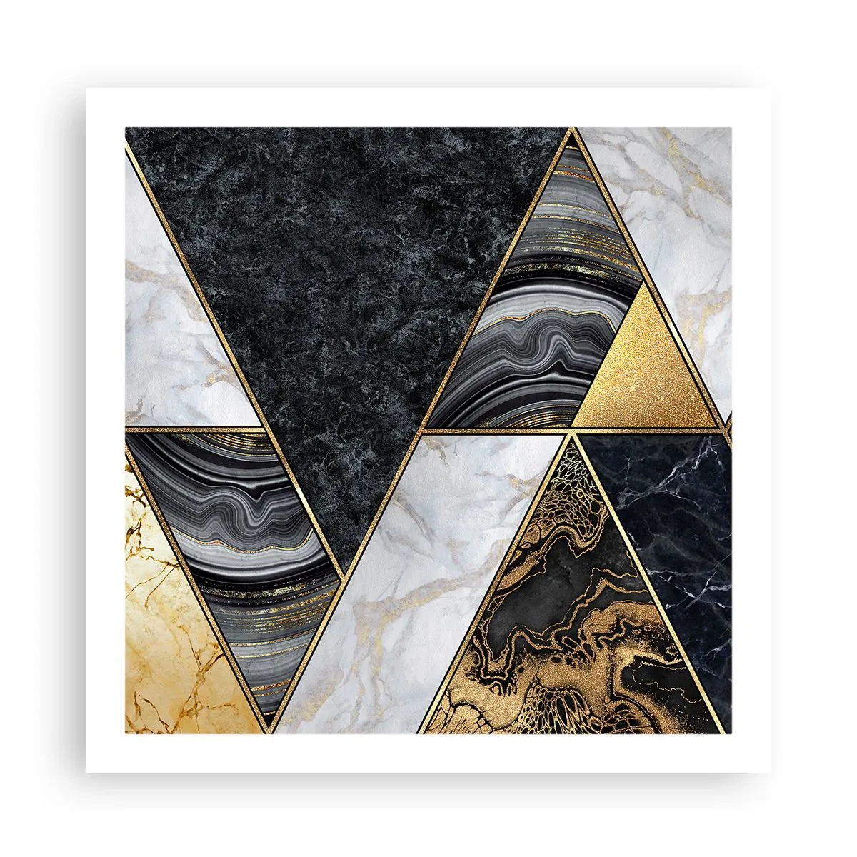 Affiche - Poster - Pierre après pierre - 60x60 cm