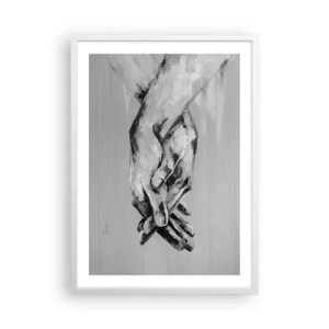 Affiche dans un cadre blanc - Poster - Début... - 50x70 cm