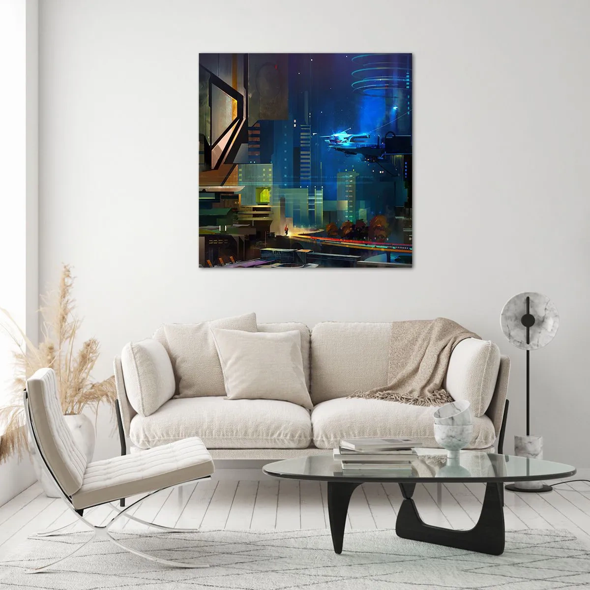 Impression sur verre - Image sur verre - Dans le futur proche - 40x40 cm