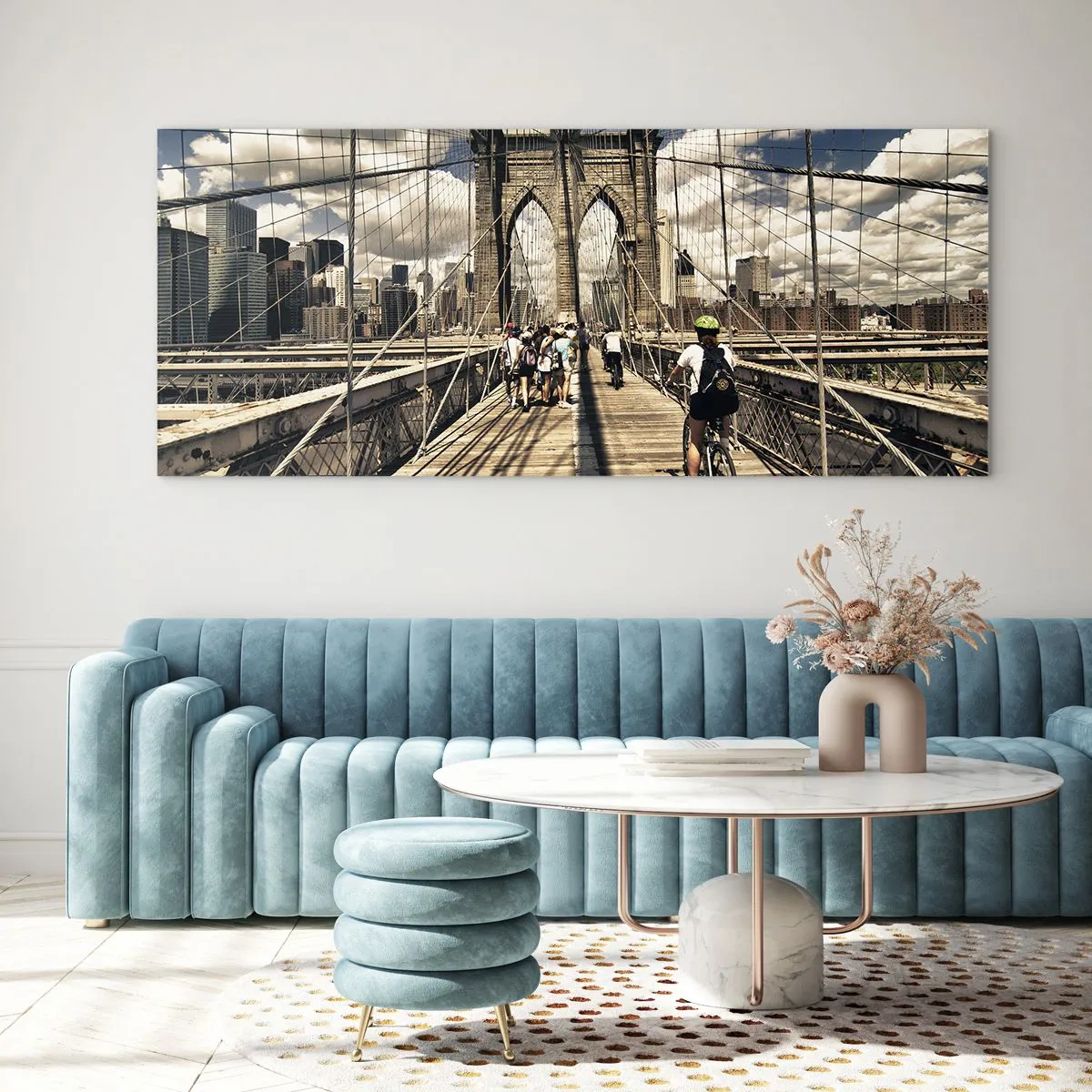 Impression sur verre - Image sur verre - Directement en plein coeur de la ville - 100x40 cm