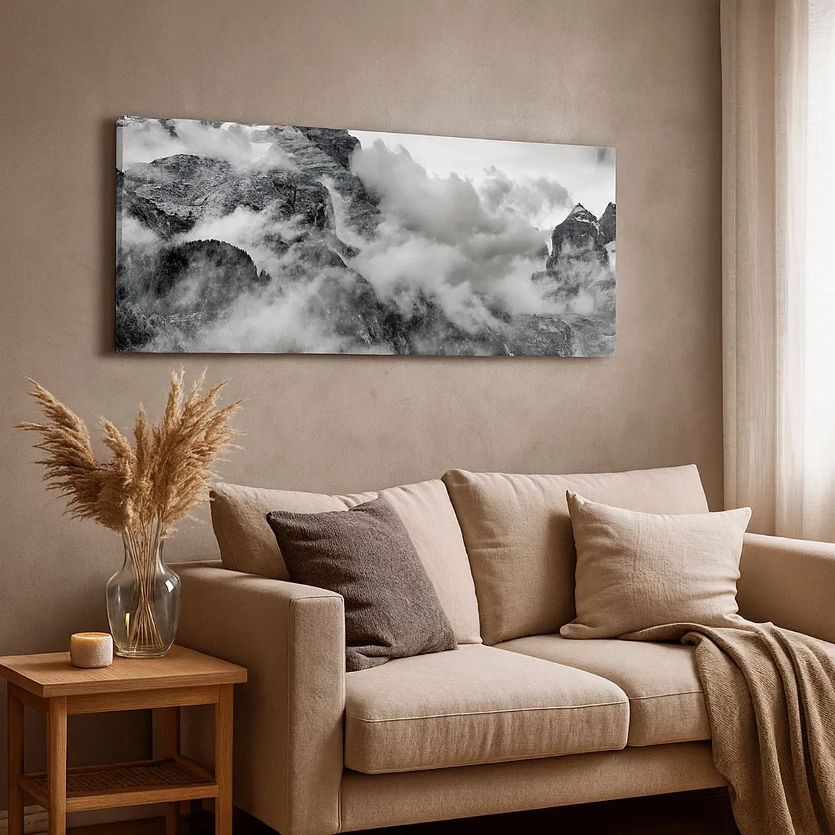 Impression sur toile - Image sur toile - Belle et cruelle - 100x40 cm