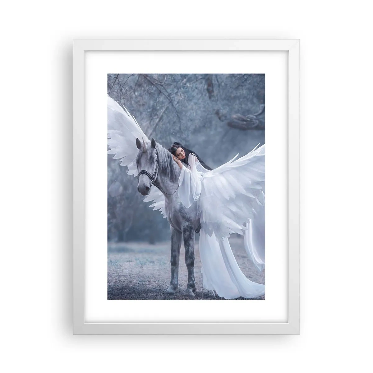 Affiche dans un cadre blanc - Poster - Un moment inspiré - 30x40 cm