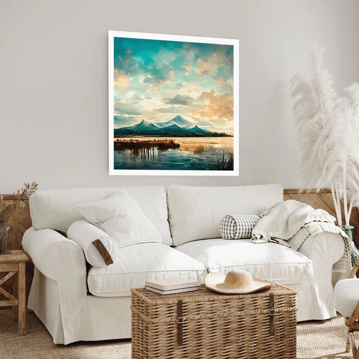 Affiche - Poster - Sous la protection du ciel - 40x40 cm