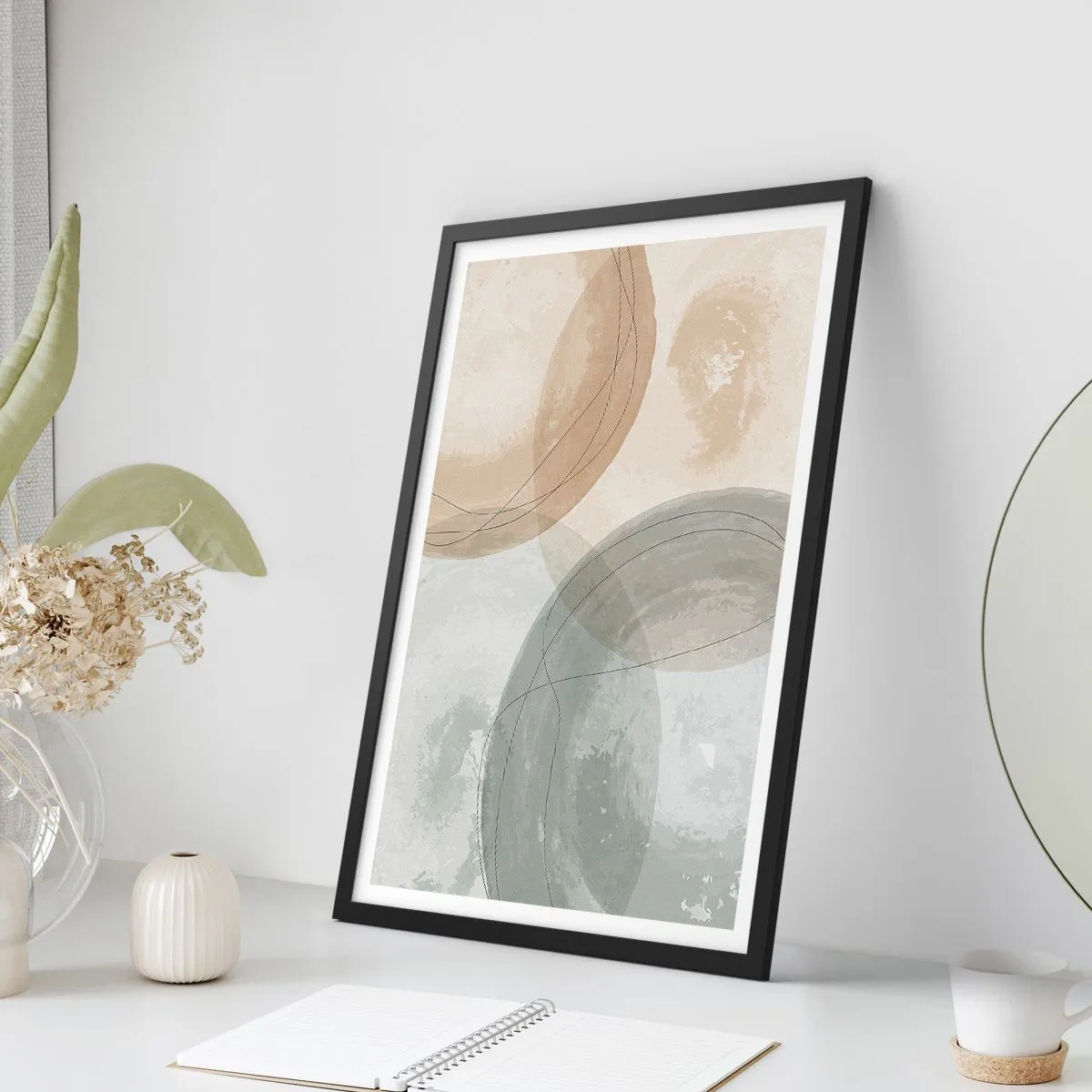 Affiche dans un cadre noir - Poster - Mondes pénétrants - 61x91 cm