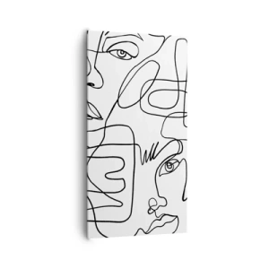 Impression sur toile - Image sur toile - Dans des émotions enchevêtrées - 65x120 cm