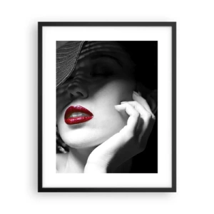 Affiche dans un cadre noir - Poster - Étude écarlate - 40x50 cm