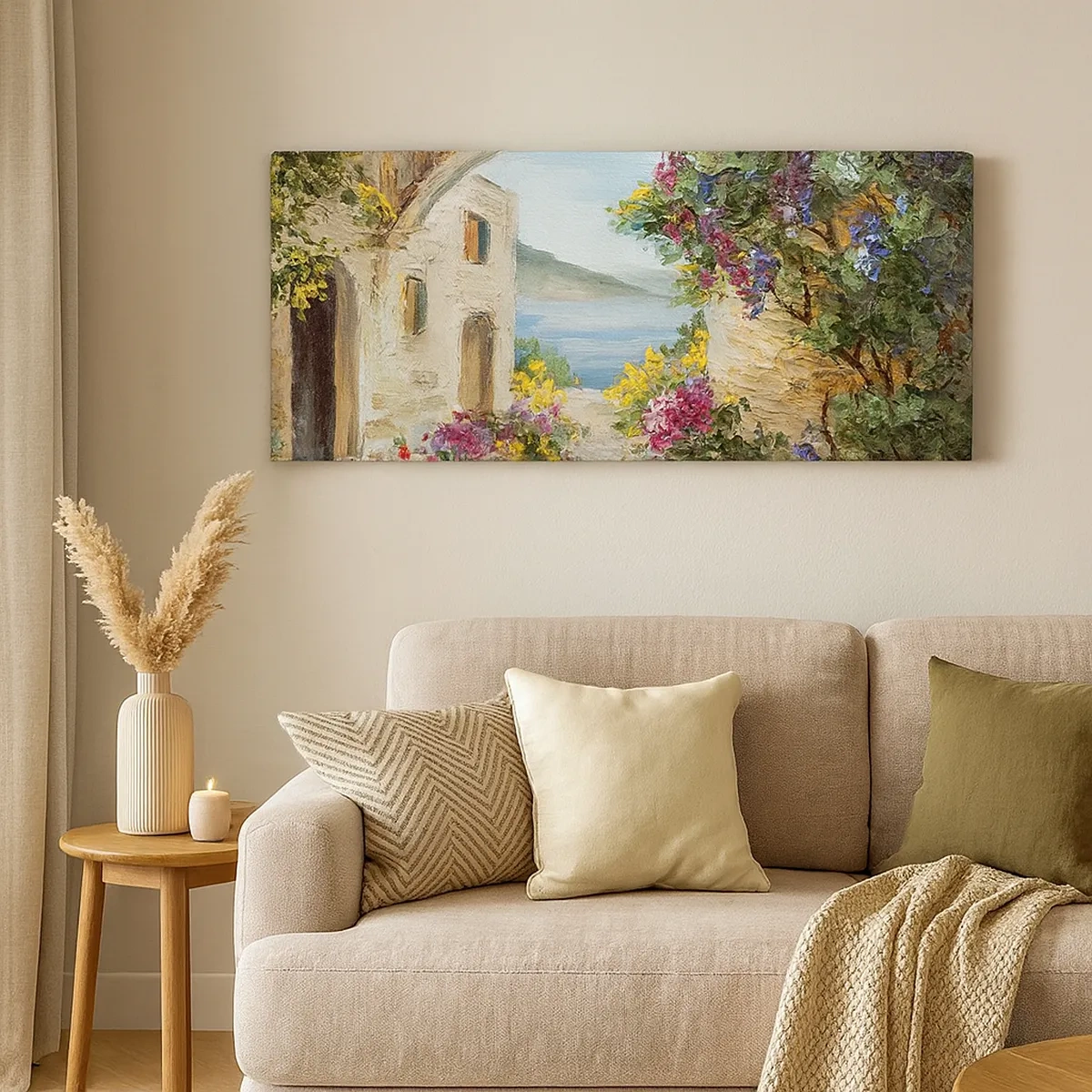 Impression sur toile - Image sur toile - Le charme d'une province côtière - 30x30 cm