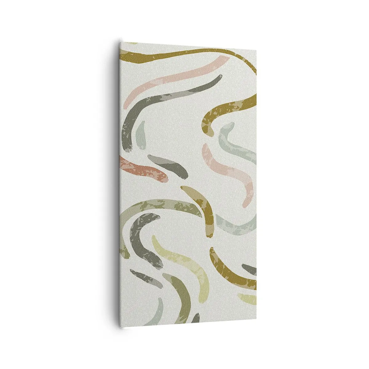 Impression sur toile - Image sur toile - Une joyeuse danse de l'abstraction - 65x120 cm