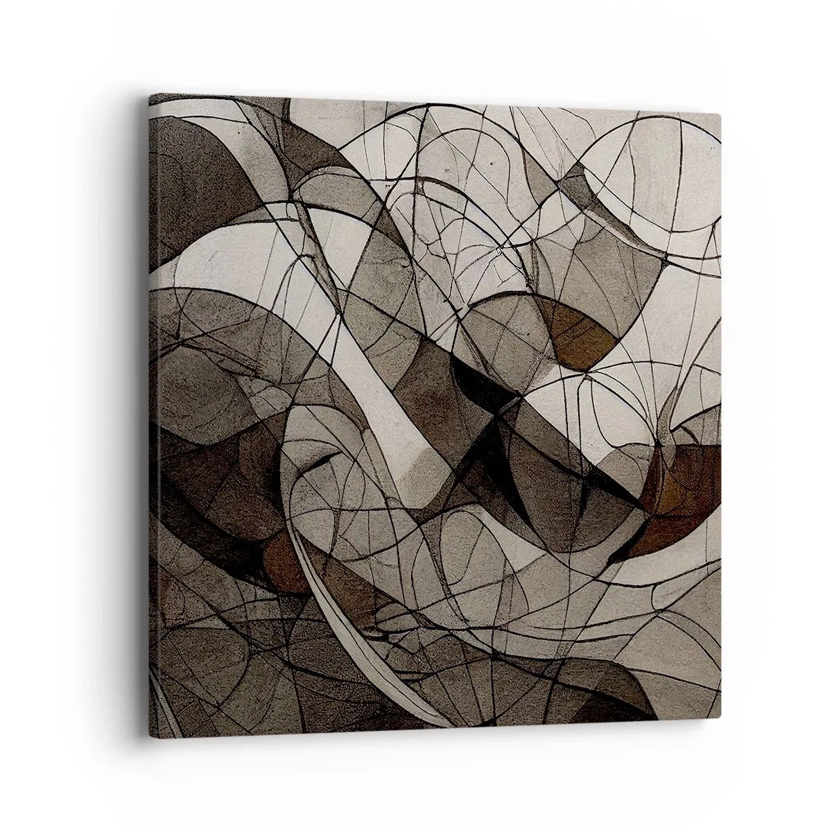 Impression sur toile - Image sur toile - Circulation des couleurs de la terre - 40x40 cm