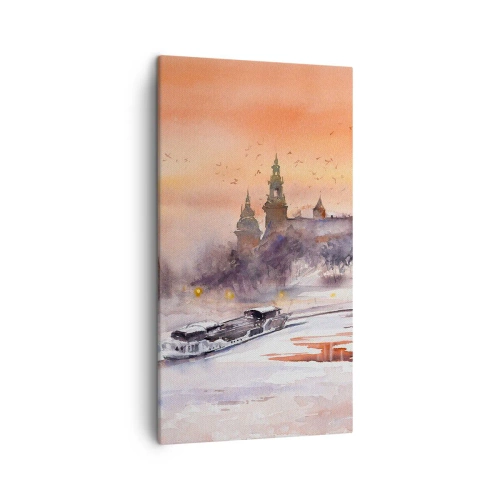 Impression sur toile - Image sur toile - Coucher de soleil royal - 45x80 cm