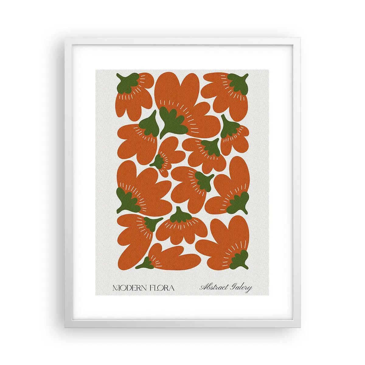 Affiche dans un cadre blanc - Poster - La vie des fleurs - 40x50 cm