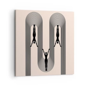 Impression sur toile - Image sur toile - Les jambes en l’air - 60x60 cm