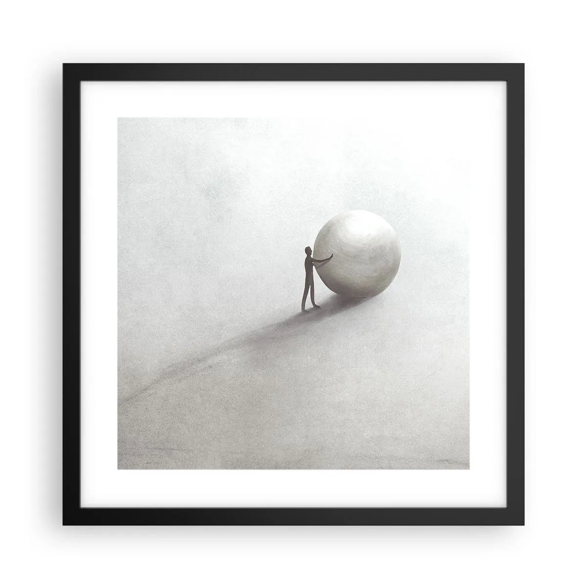 Affiche dans un cadre noir - Poster - Jeu de la vie - 40x40 cm