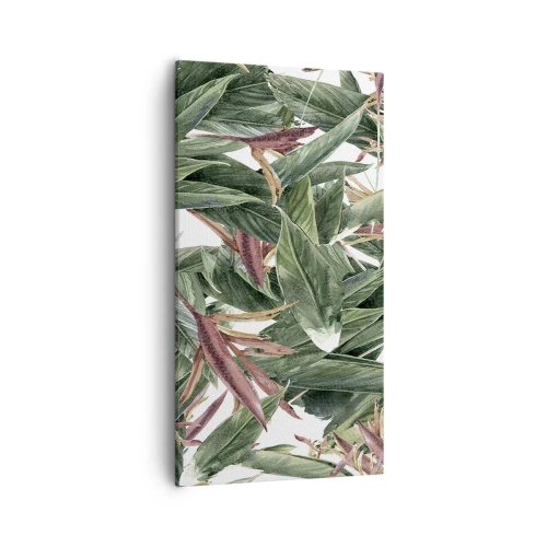 Impression sur toile - Image sur toile - Arbuste émeraude-lilas - 55x100 cm