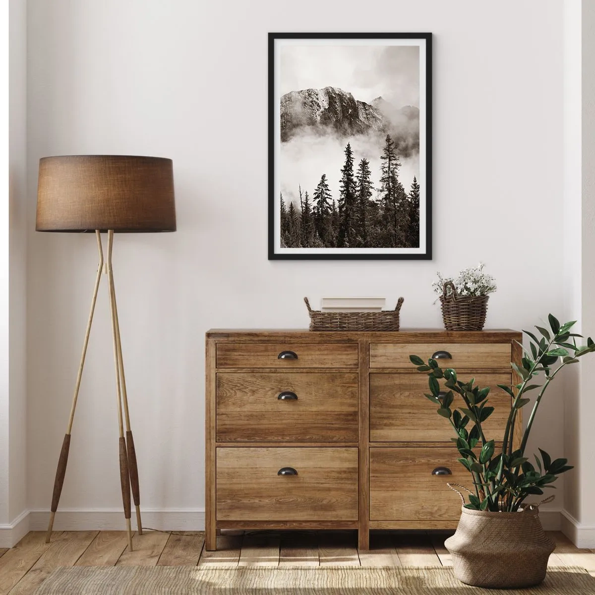 Affiche dans un cadre noir - Poster - Seigneur de granite - 30x40 cm